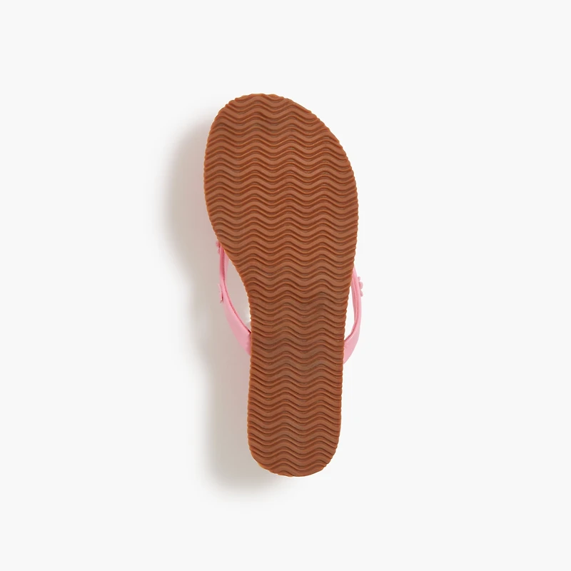 Girls' easy summer flower flip-flops