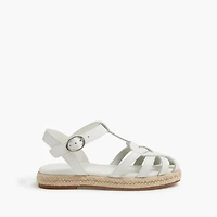 Girls' heart espadrille sandals
