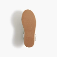 Girls' heart espadrille sandals