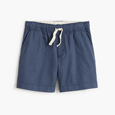 Boys' soft twill drawstring dock short