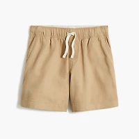 Boys' soft twill drawstring dock short