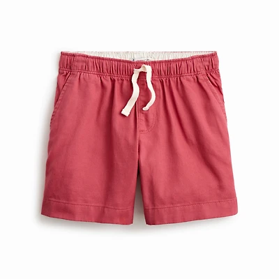 Boys' soft twill drawstring dock short