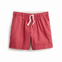 Boys' soft twill drawstring dock short