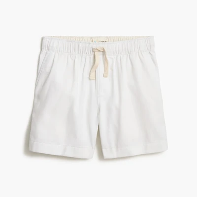 Boys' soft twill drawstring dock short