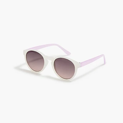 Girls' round colorblock sunglasses