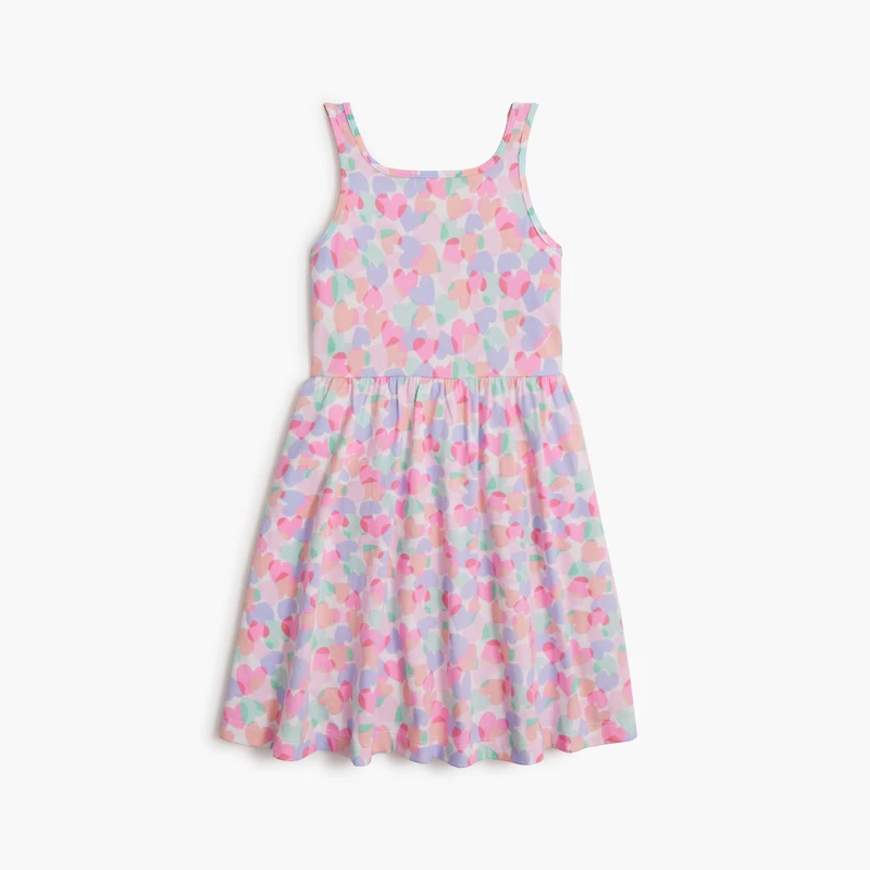 Girls' heart tank dress
