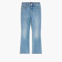 Curvy mid-rise flare crop jean in all-day stretch