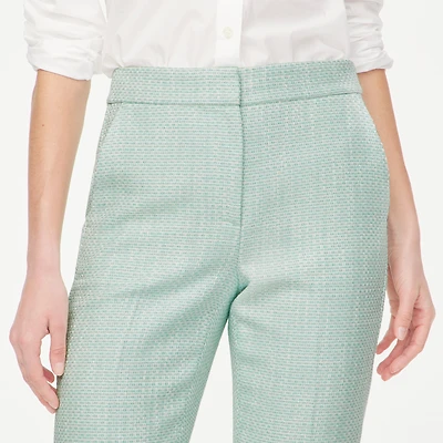 Tall straight-leg tweed cropped pant