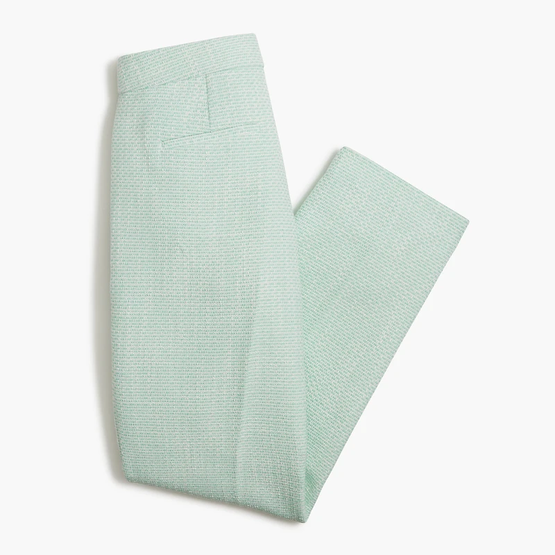 Tall straight-leg tweed cropped pant