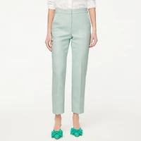Tall straight-leg tweed cropped pant