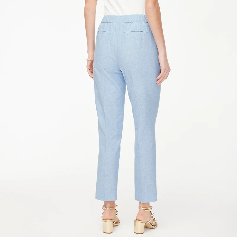 Linen-blend sailor pant