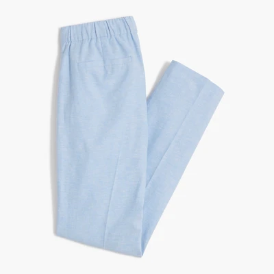Linen-blend sailor pant