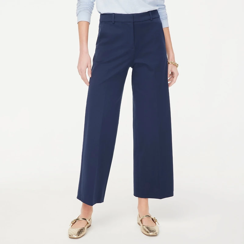 Petite Remy wide-leg cropped pant