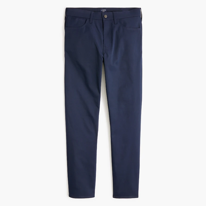Straight-fit five-pocket tech pant
