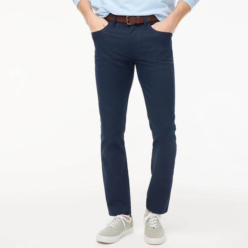 Straight-fit five-pocket tech pant