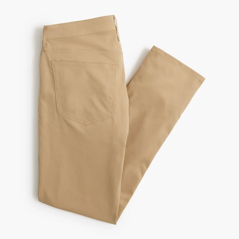 Straight-fit five-pocket tech pant