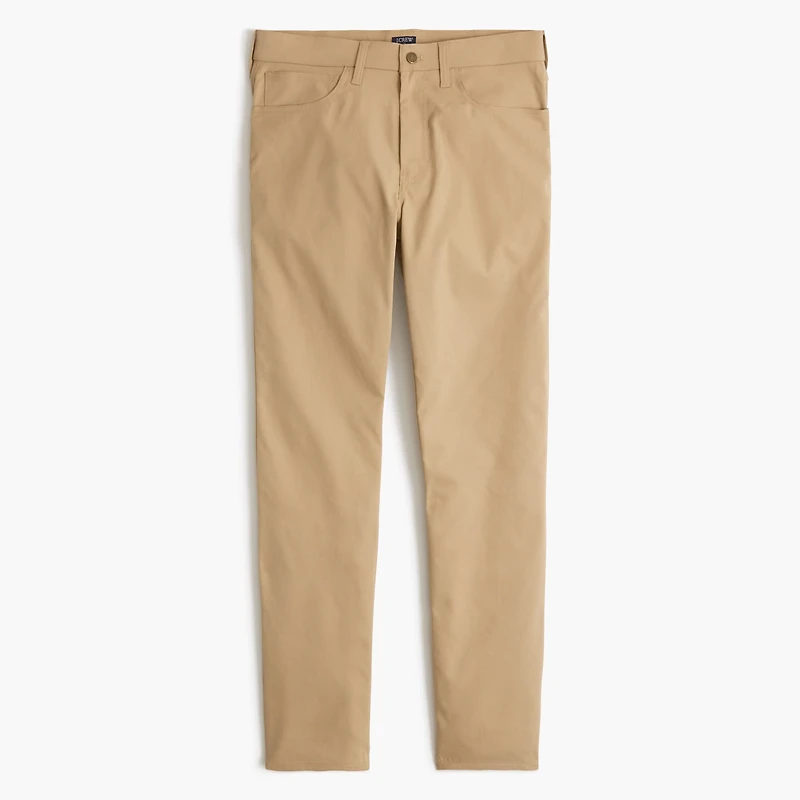 Straight-fit five-pocket tech pant