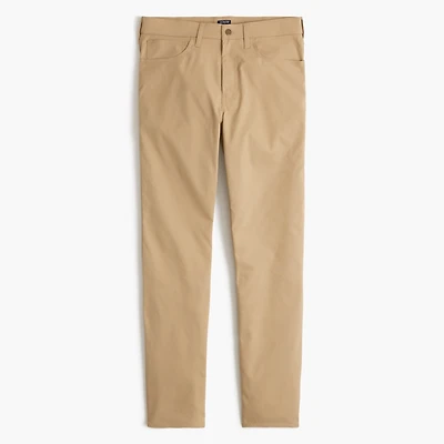 Straight-fit five-pocket tech pant
