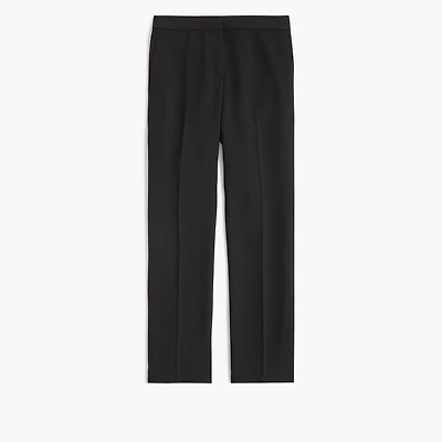 Tall crepe straight-leg cropped pant