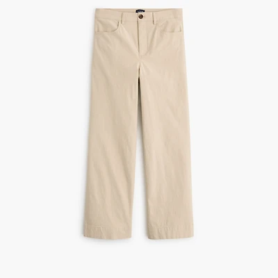 Ella high-rise wide-leg cropped pant