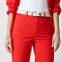 High-rise wide-leg cropped pant