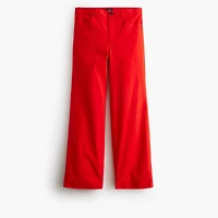 High-rise wide-leg cropped pant