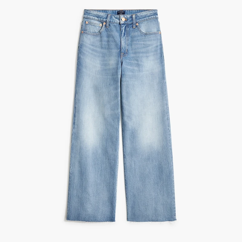 Curvy wide-leg cropped jean all-day stretch