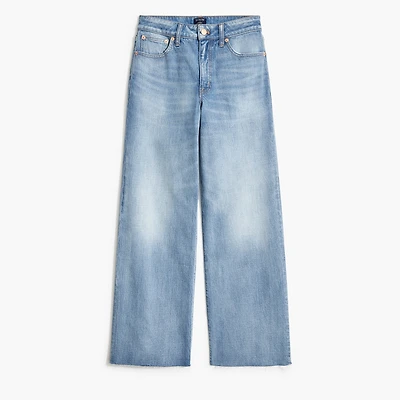 Curvy wide-leg cropped jean all-day stretch