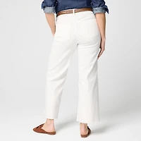 Curvy wide-leg cropped jean all-day stretch