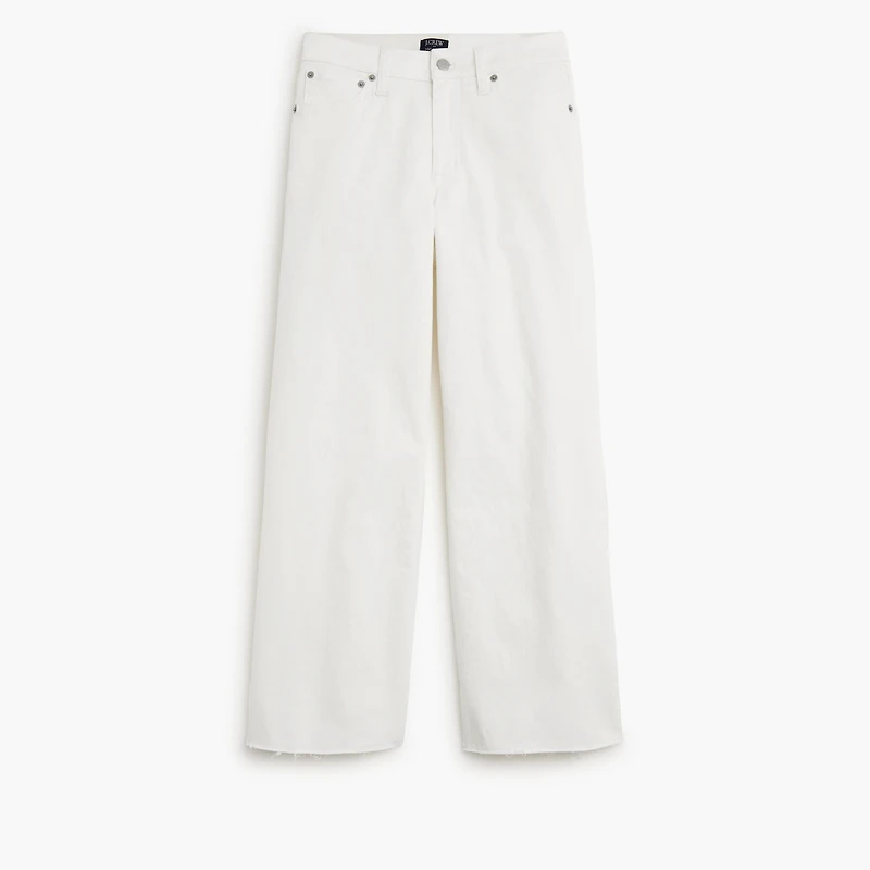 Curvy wide-leg cropped jean all-day stretch