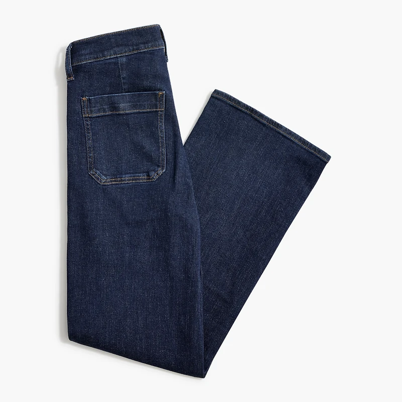 Slim wide-leg sailor jean all-day stretch