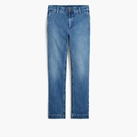 Lightweight cropped denim chino pant