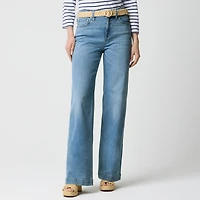 Petite classic wide-leg jean in all-day stretch