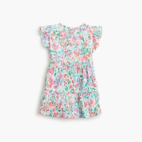 Baby & toddler girls' crinkle-knit ruffle dress