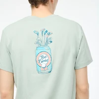"Tee time" golf clubs graphic tee
