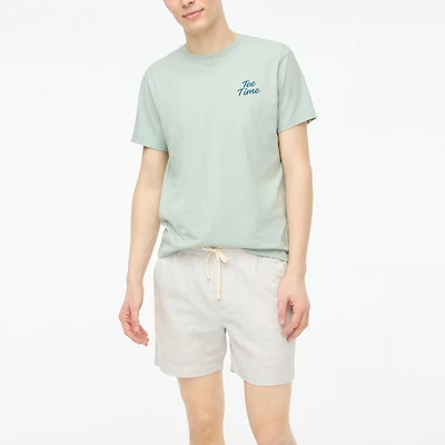 "Tee time" golf clubs graphic tee