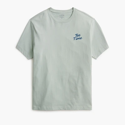 "Tee time" golf clubs graphic tee