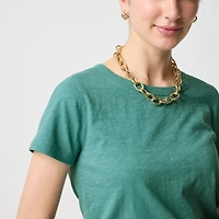 Short-sleeve girlfriend crewneck tee