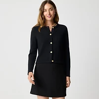 Cotton-blend cardigan sweater lady jacket