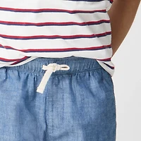 Boys' chambray drawstring dock short