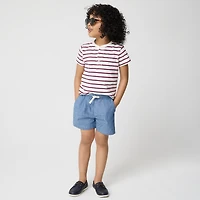 Boys' chambray drawstring dock short