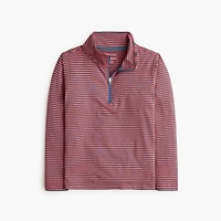 Boys' striped performance half-zip pullover