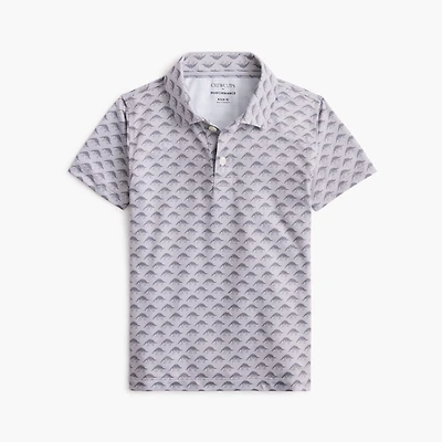 Boys' printed performance polo shirt
