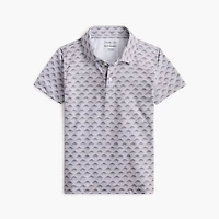 Boys' printed performance polo shirt