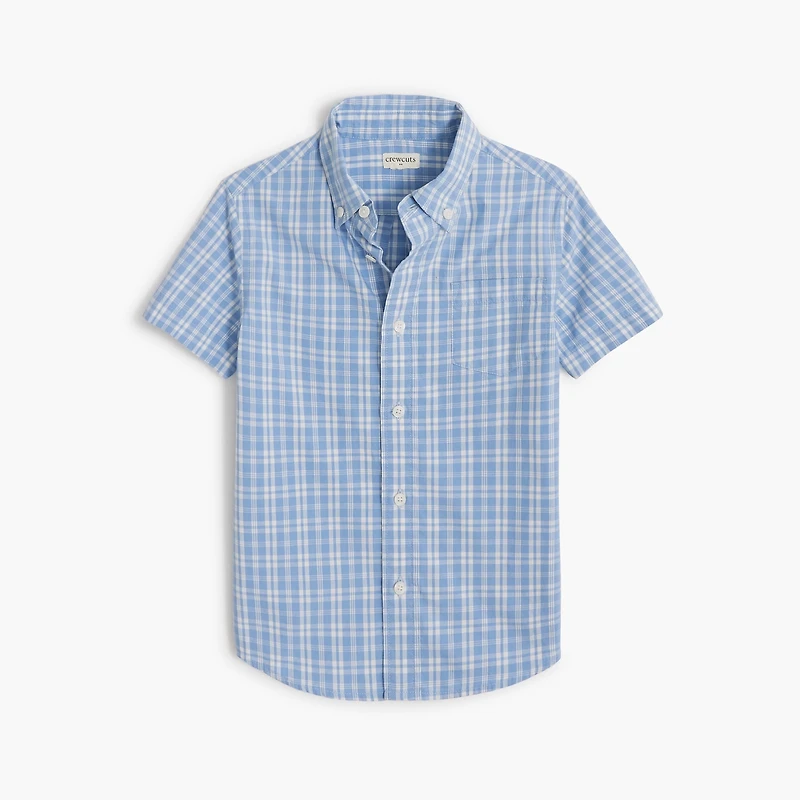 Boys' short-sleeve washed shirt