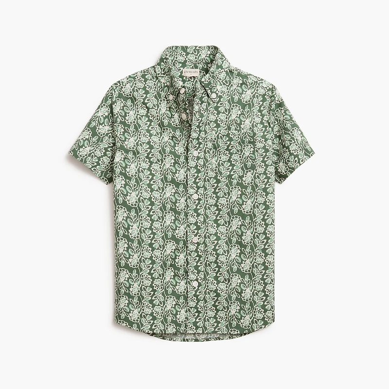 Boys' printed washed shirt