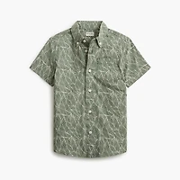 Boys' printed washed shirt