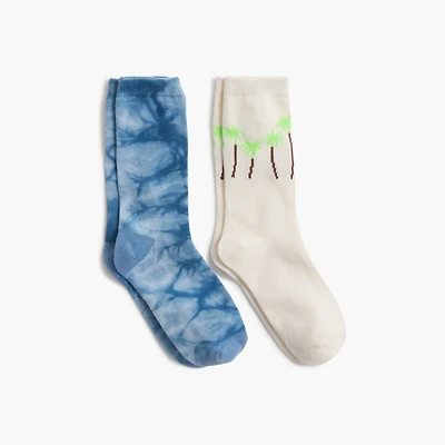 Boys' tropical socks two-pack
