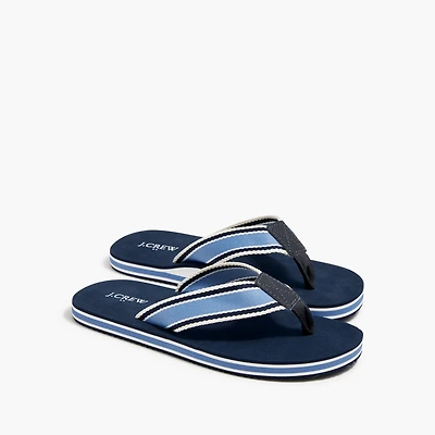 Boys' striped flip-flops