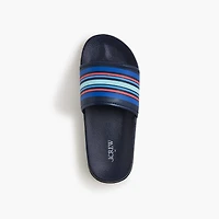 Boys' striped pool slides